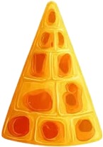 a yellow cone with holes on it.jpg